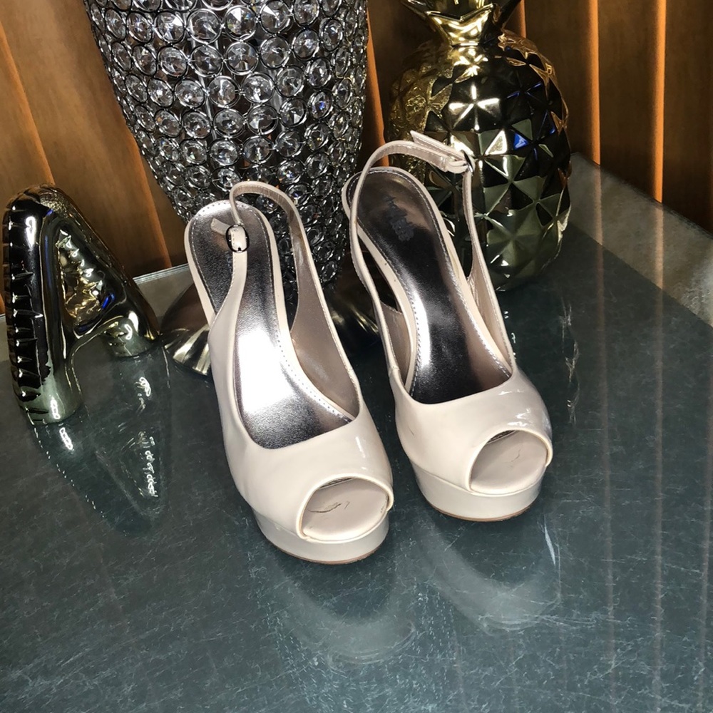 Charlotte Russe Nude Patent Leather Pumps